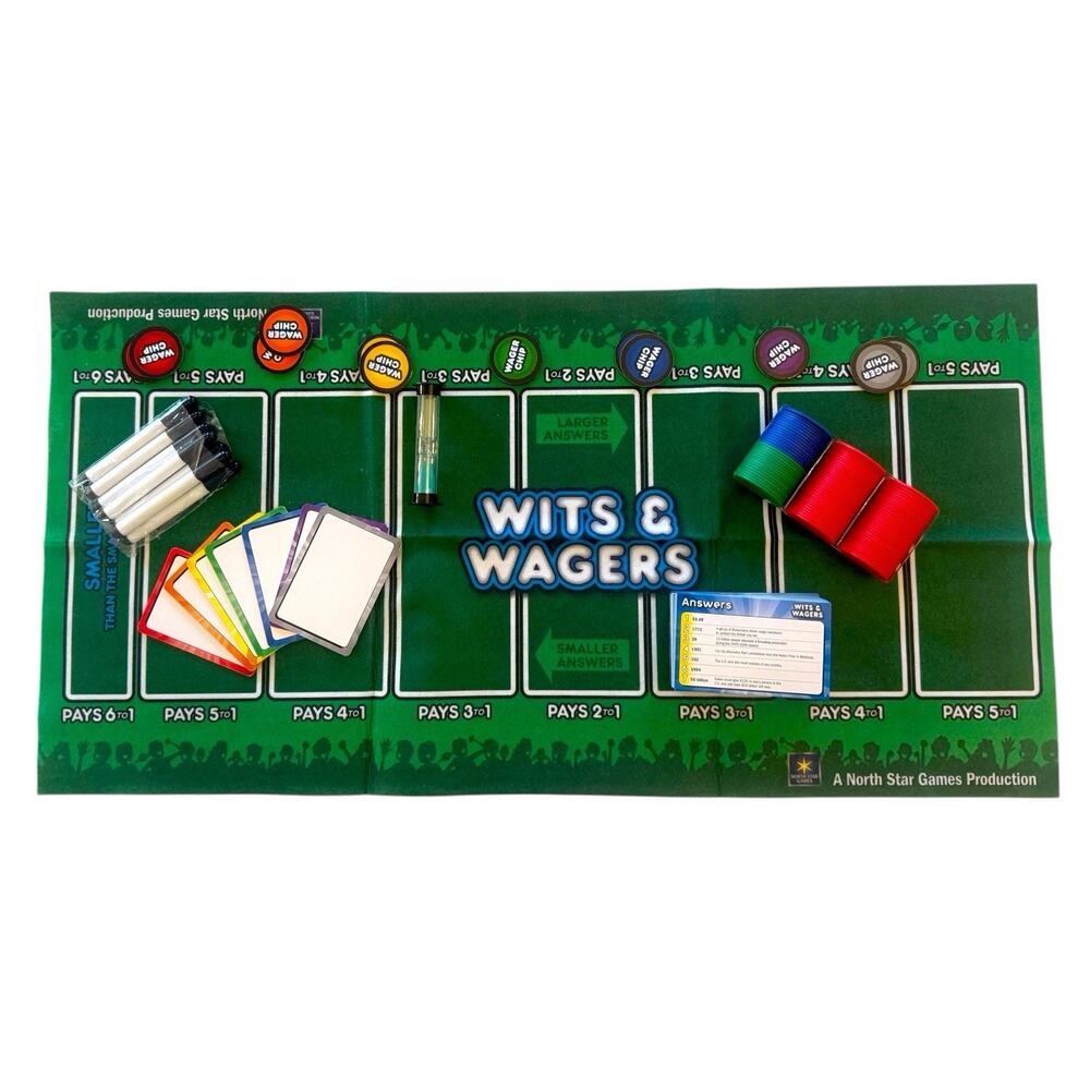 Wits & Wagers Party Trivia Board Game – Complete Set – Excellent Condition - Picture 3 of 9